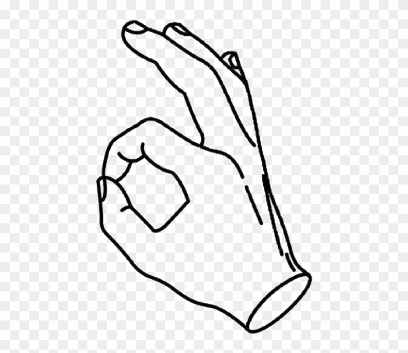 Ok Sticker - Okay Hand Illustration Clipart