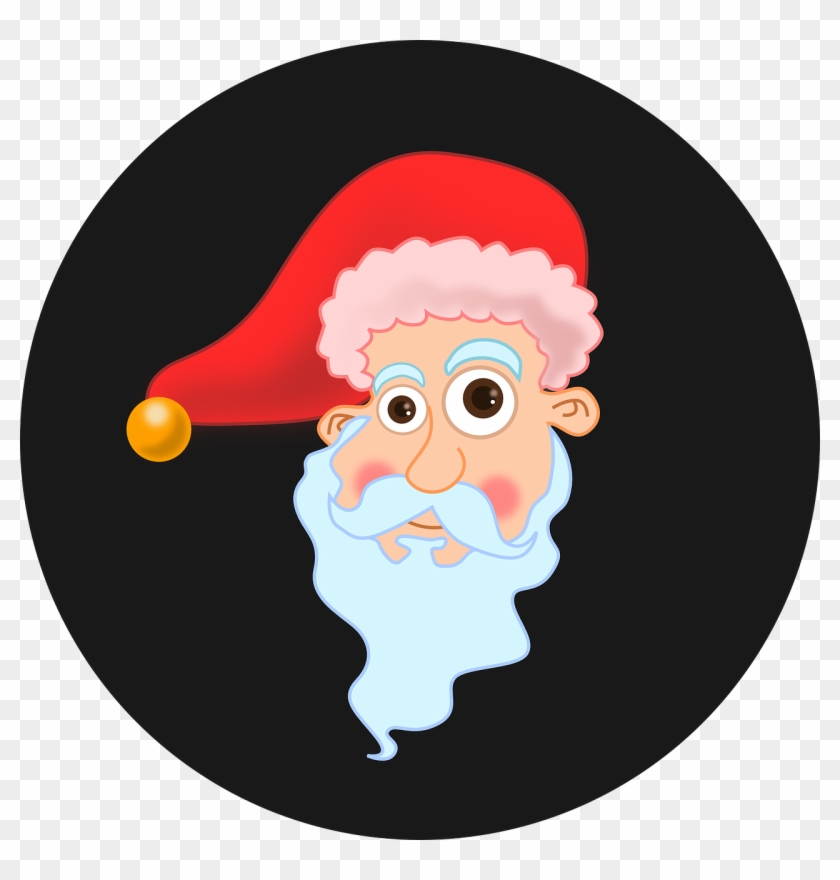 How To Set Use Cartoon Santa Head Svg Vector Clipart