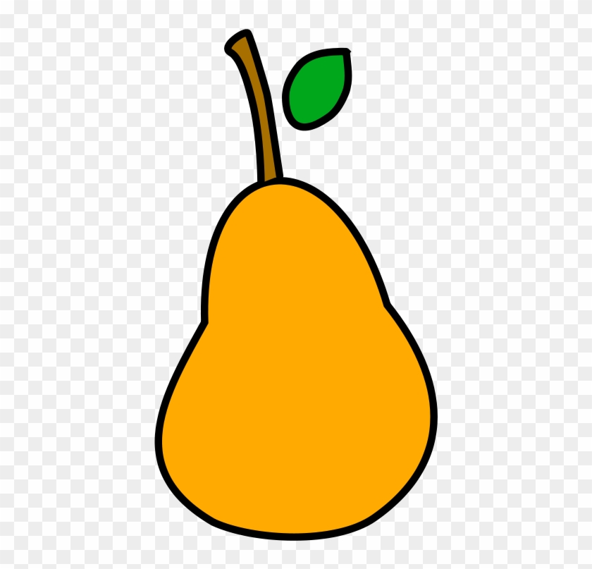 A Less Simple Pear Svg Vector File, Vector Clip Art - Simple Pear - Png Download #1788193