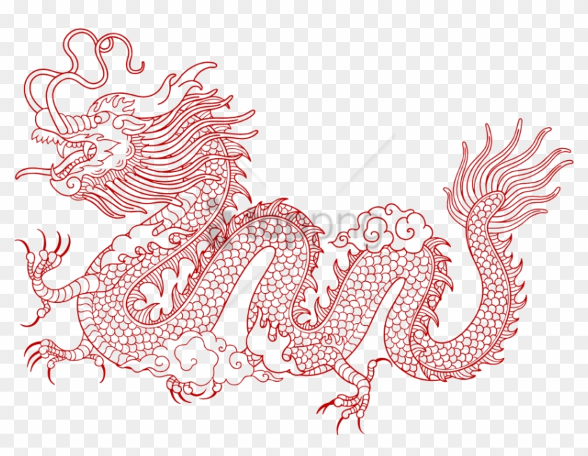 Chinese New Year Dragon Head Outline - Draw-flatulence