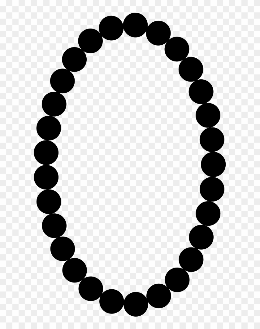 Svg Circle Pearls - Mardi Gras Beads Silhouette Clipart