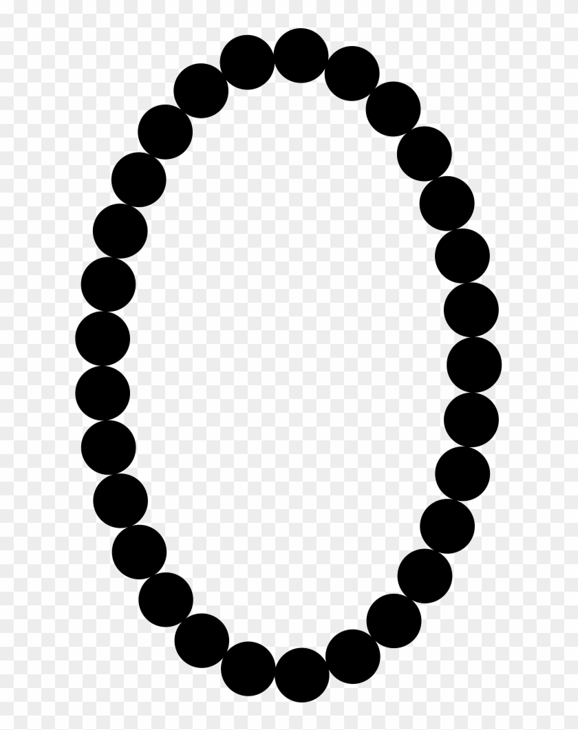 Svg Circle Pearls - Mardi Gras Beads Silhouette Clipart #1788512