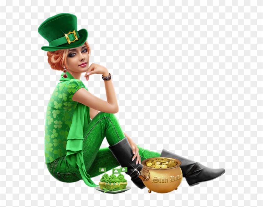 My Pot Of Gold - Leprechaun Femme Clipart