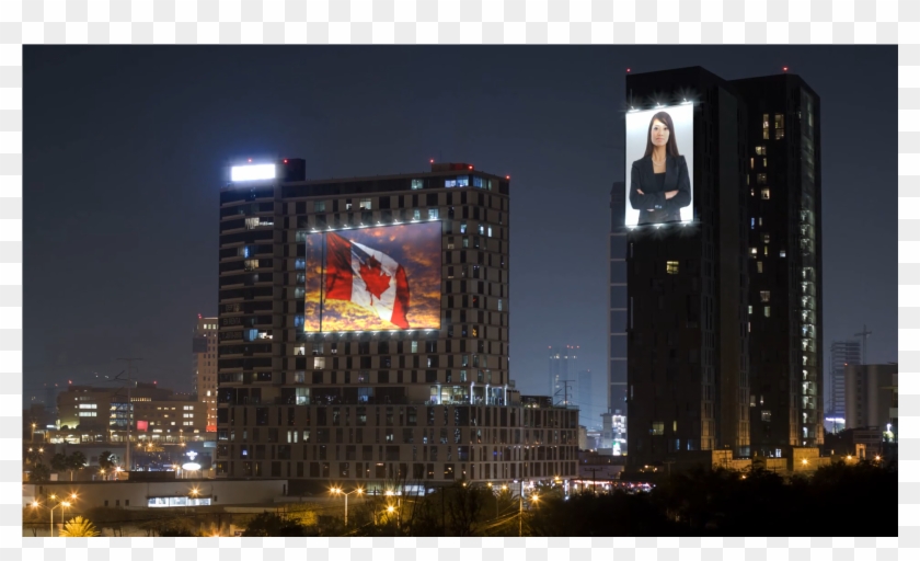 City Skyline Billboard - Skyscraper Clipart