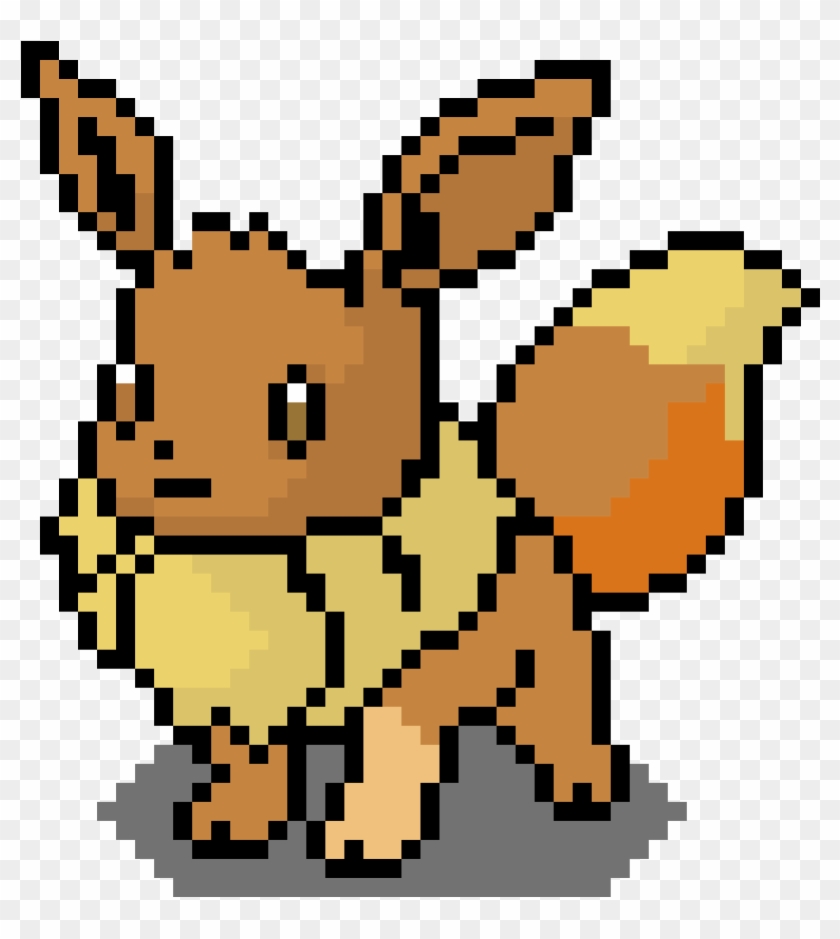 Eevee - Eevee Pokémon Pixel Art Clipart