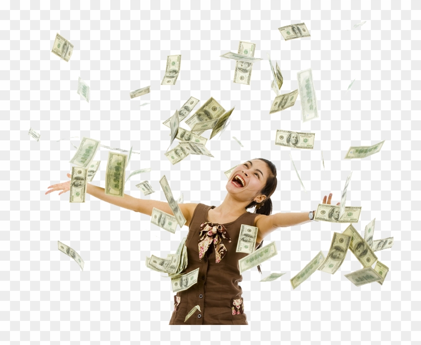 Make The Most Cash For Your Traffic - Girl Winning The Lottery Clipart #1790168