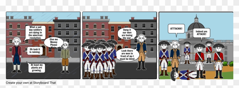 American Revolution Comedy - Cartoon Clipart