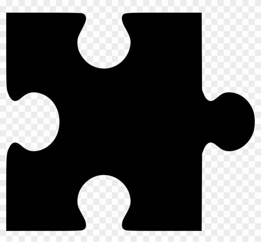 Png File - Jigsaw Puzzle Icon Black Png Clipart