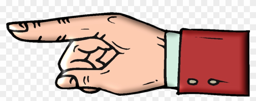 Hand Point Finger - Point Cartoon Clipart #1791147