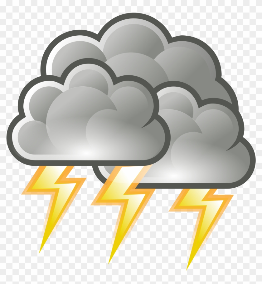 Graphic Free Library Thunder Drawing Stormy Weather Clipart