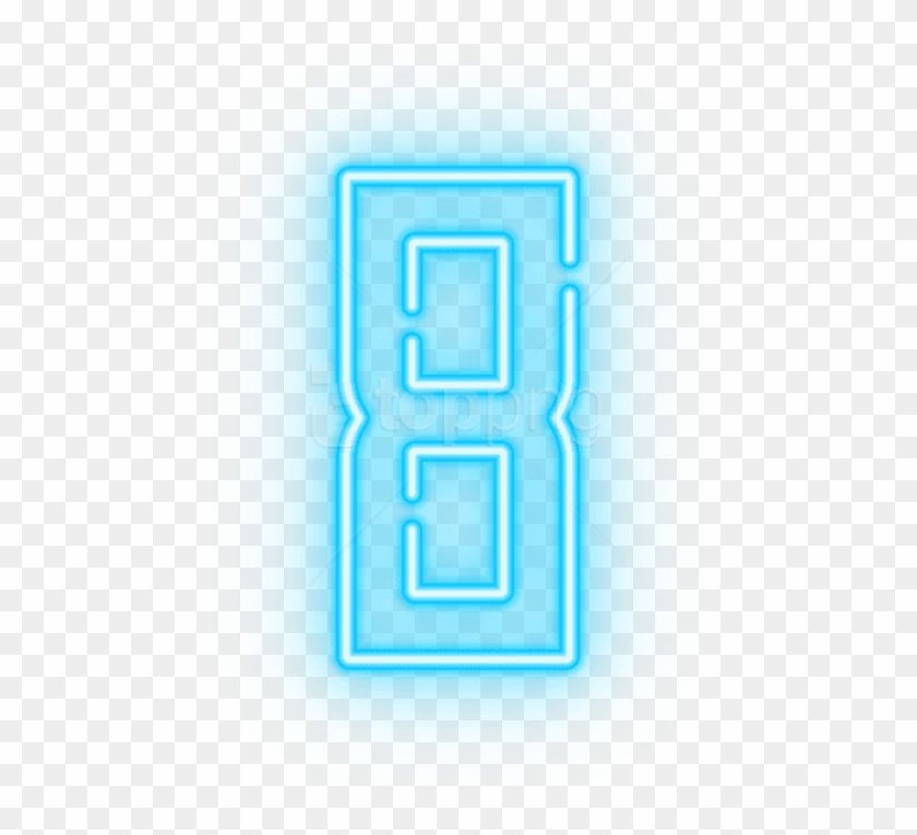 Free Png Neon Number Eight Transparent Png Images Transparent - Neon Png Clipart #1791423