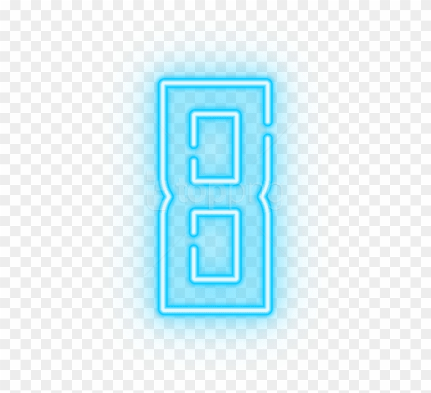 Free Png Neon Number Eight Transparent Png Images Transparent - Neon Png Clipart