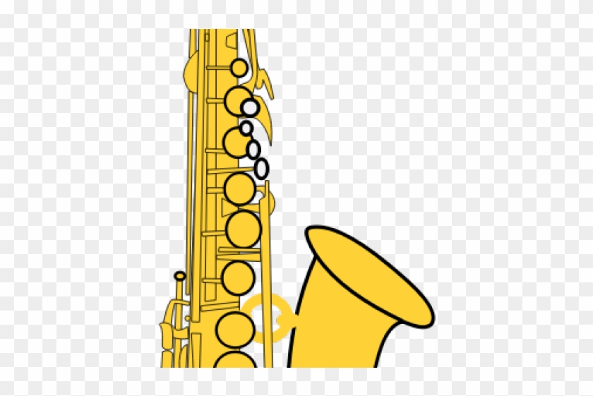 Saxophone Clipart Cartoon Simple - Saxophone .png Transparent Png