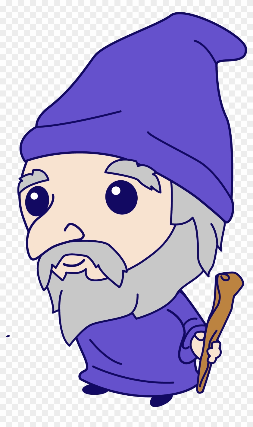 Wizard Beard Png - Cute Wizard Cartoon Png Clipart