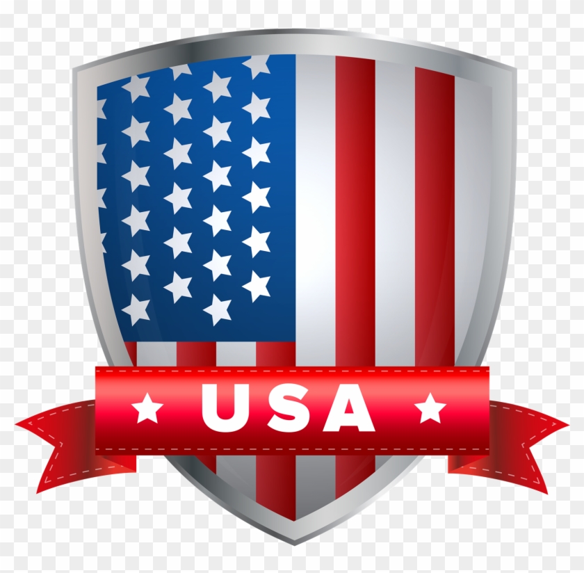Usa Memorial Day Png Free Download - Usa Flag Shield Clipart #1791759