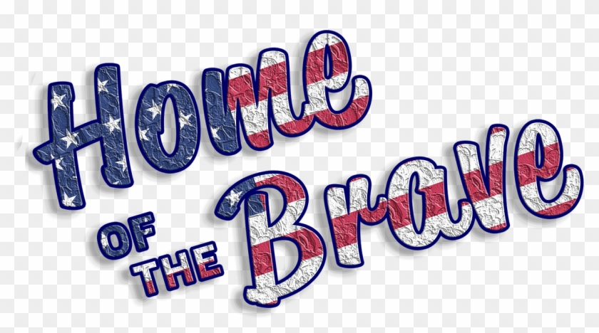 Home Of The Brave Word Clipart