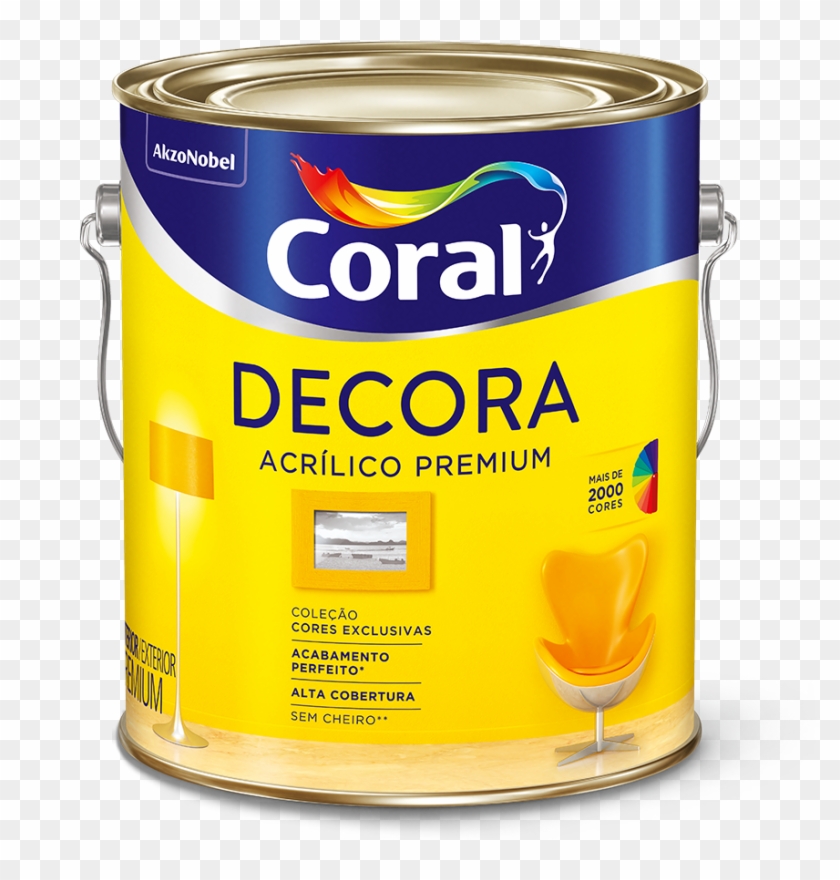 Lata Decora Final - Coral Decora Branco Gelo Clipart