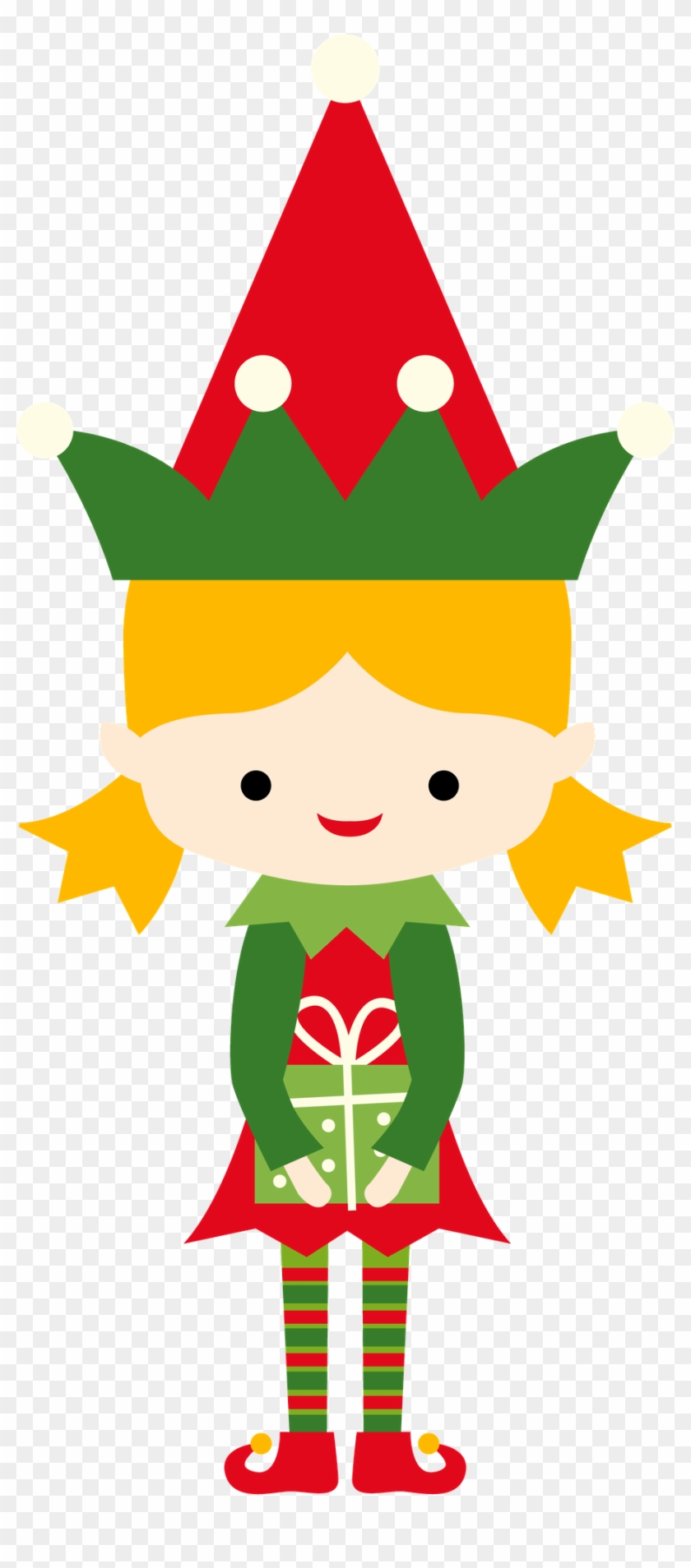 899 X 2000 2 - Christmas Girl Elf Clipart - Png Download