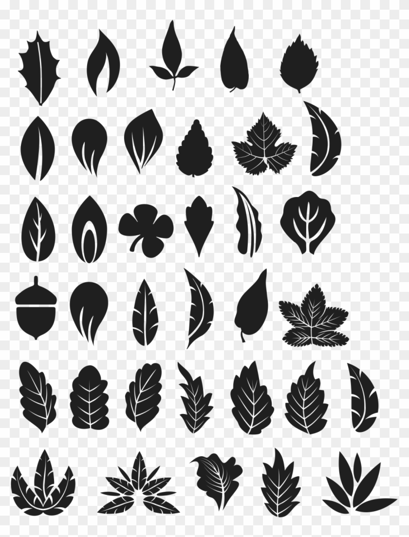 Tree Leaves Vector Free - Tree Leaf Vector Png Clipart #1792506