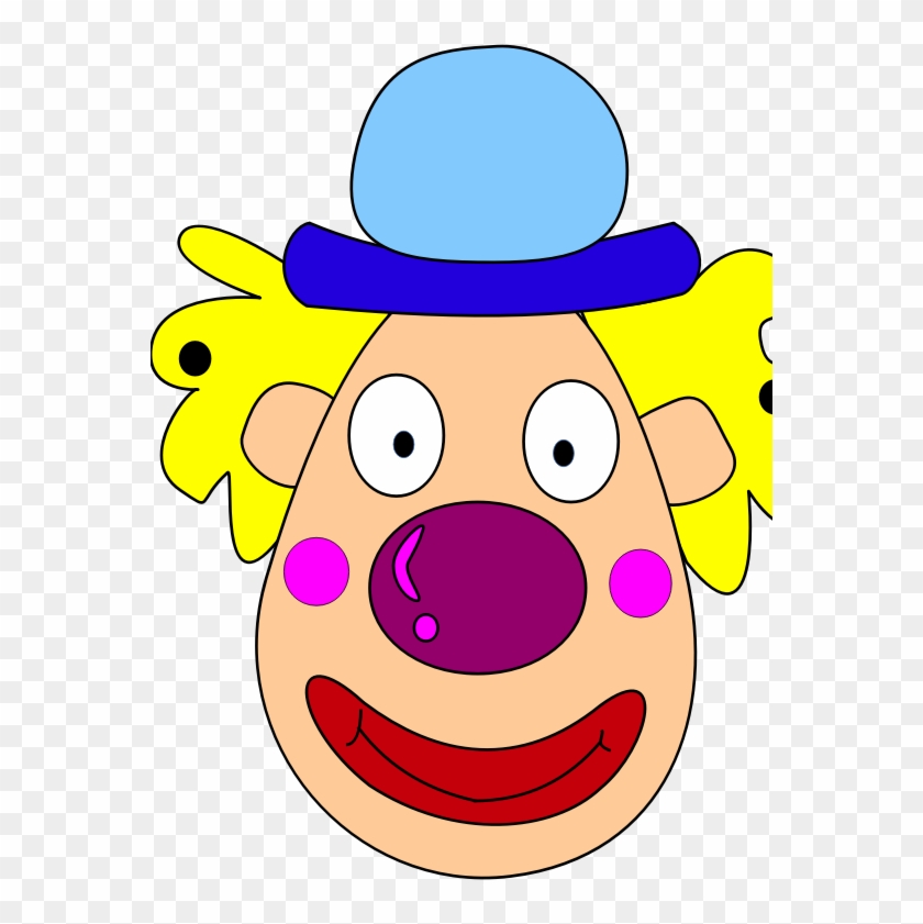 Medium Image - Clown Head Cartoon Png Clipart