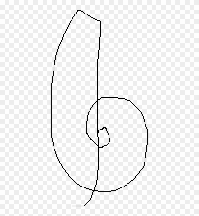 Treble Clef - Line Art Clipart