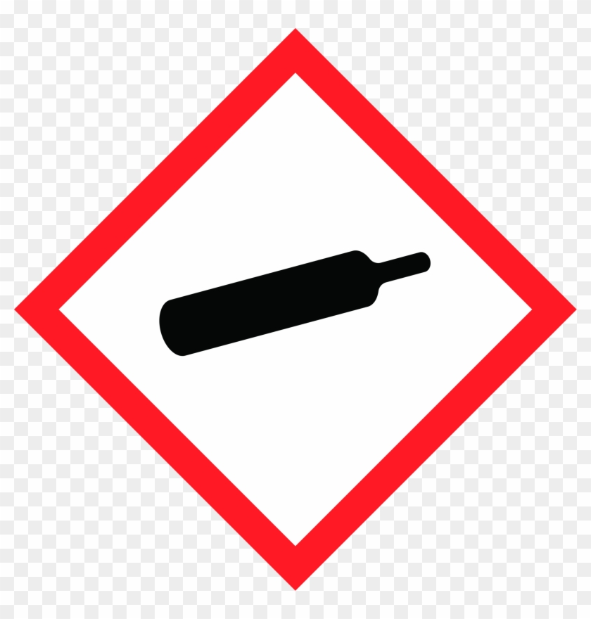 Warning - Ghs Compressed Gas Symbol Clipart #1792933