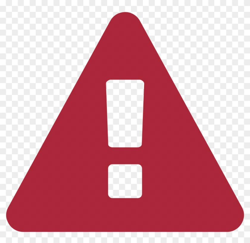 Warning Sign Font Awesome-red - Report Abuse Icon Png Clipart #1792954