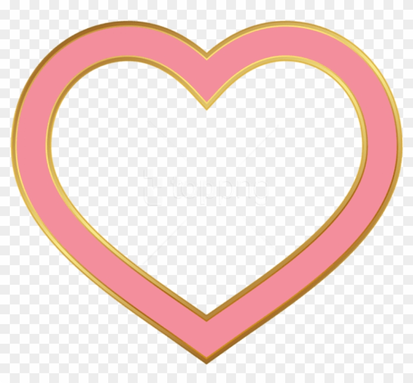 Free Png Heart Border Pink Png Images Transparent - Heart Border Clipart