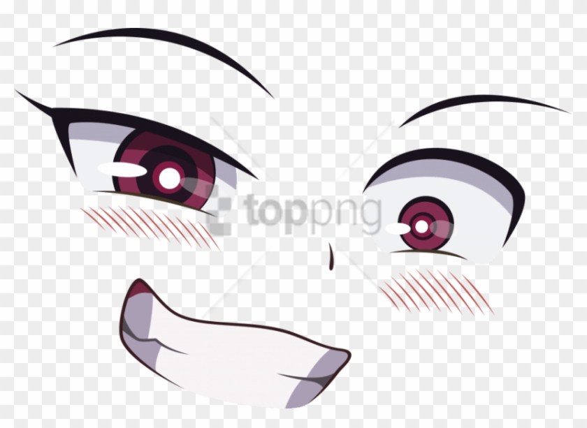 Free Png Download Anime Eyes And Blush Png Images Background - Anime Eyes And Mouth Clipart #1793541