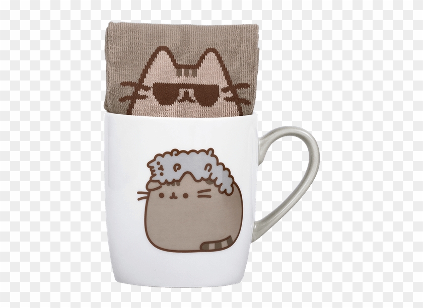 Pusheen And Stormy Mug & Sock Gift Set - Pusheen Sock In Mug Clipart #1793783