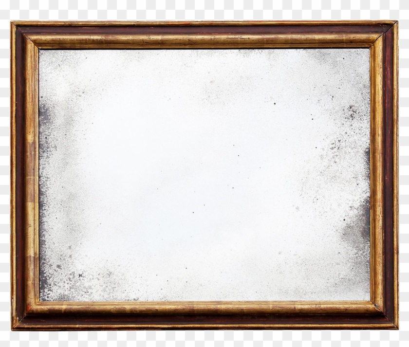 French Wall Mirror In Gilded Painted Wood Frame - Paint Wooden Frame Clipart