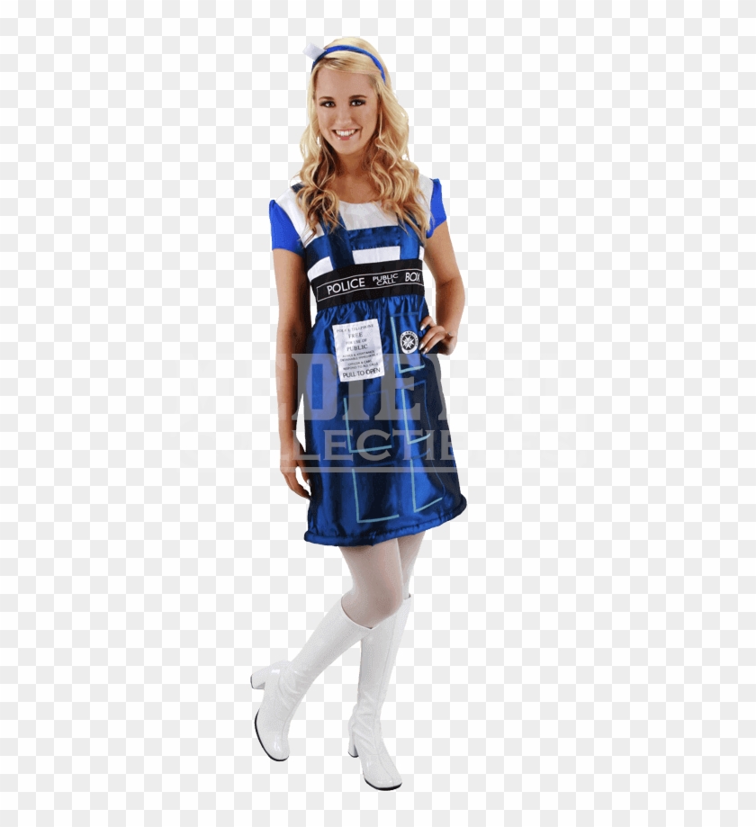 Tardis Female Costume Clipart