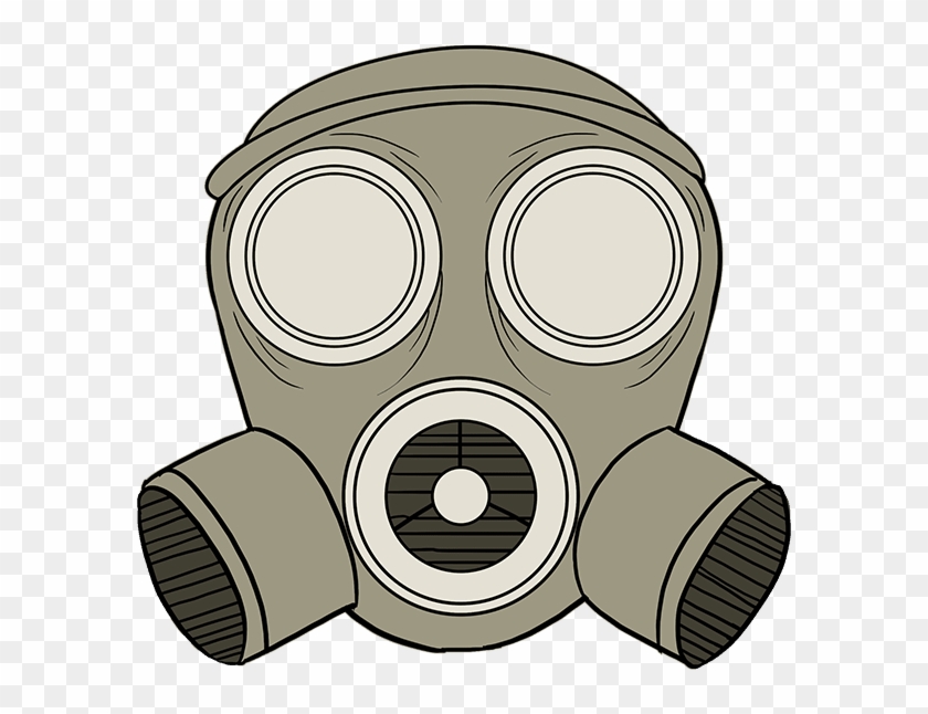 How To Draw A Really Easy Tutorial - Gas Mask Easy Drawing Clipart #1794438