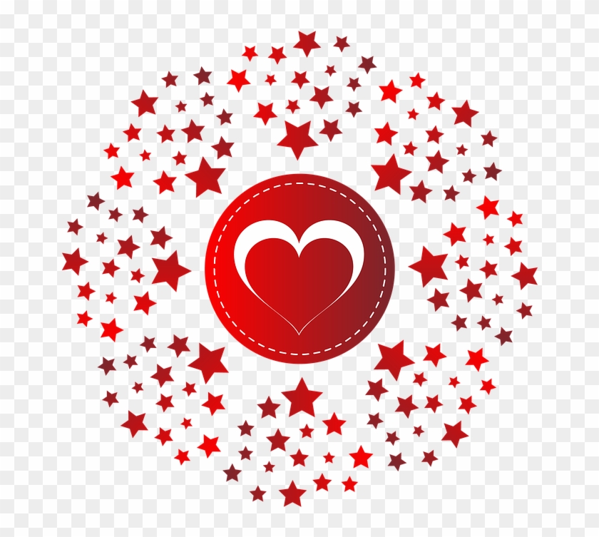 Download Hd Monogram, Heart, Pattern, Love, Red, Ornament, - Design Clipart
