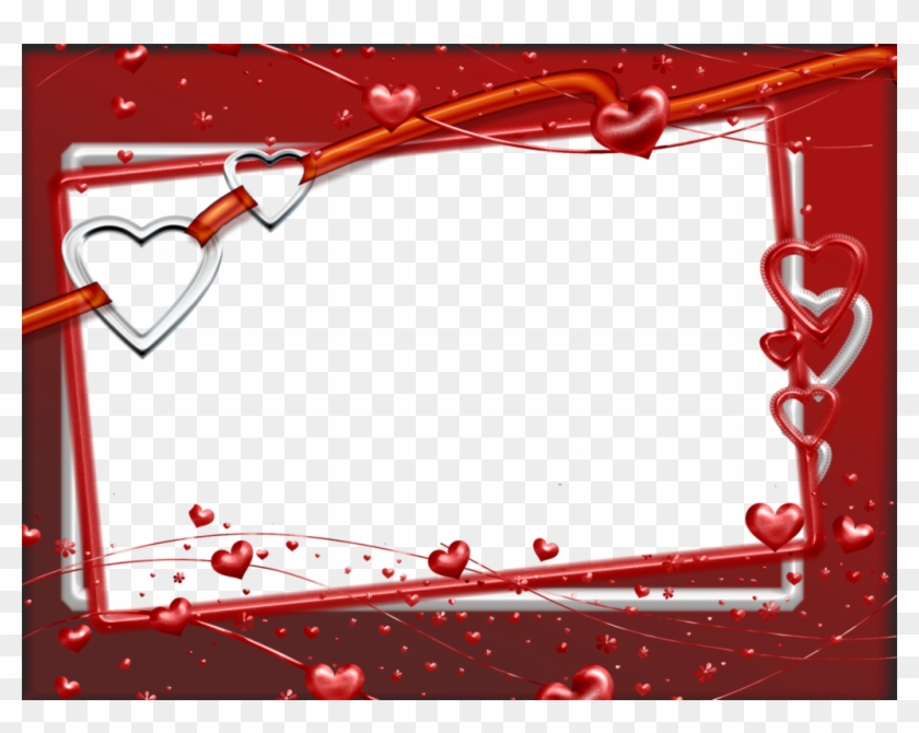 Photo Corazones Rojos Y Blancos Png Cards - Marcos De Amor Png Clipart