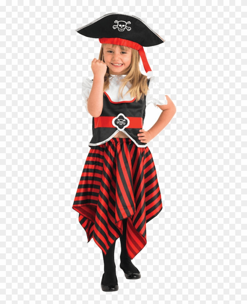 Child Girls Pirate Kids Fancy Dress Costume - Pirate Fancy Dress Kids Clipart