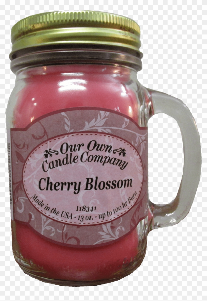 Mason Jar Candle Cherry Blossom - Rose Clipart #1795272