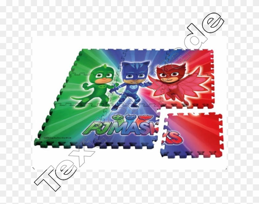 Pj Masks Foam Puzzle /mat - Pj Masks Mat Clipart #1795434