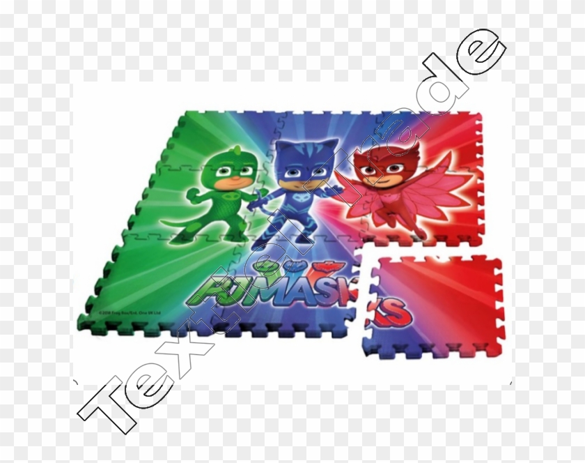 Pj Masks Foam Puzzle /mat - Pj Masks Mat Clipart