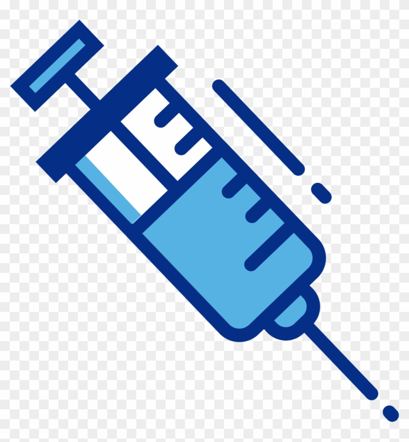 Graphic Library Stock Pill Clipart Syringe - Injection Clipart Blue - Png Download #1796406