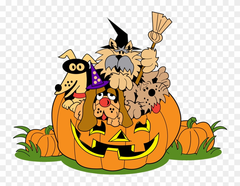Happy Halloween Clipart For Download Free - Halloween Animals Clip Art - Png Download