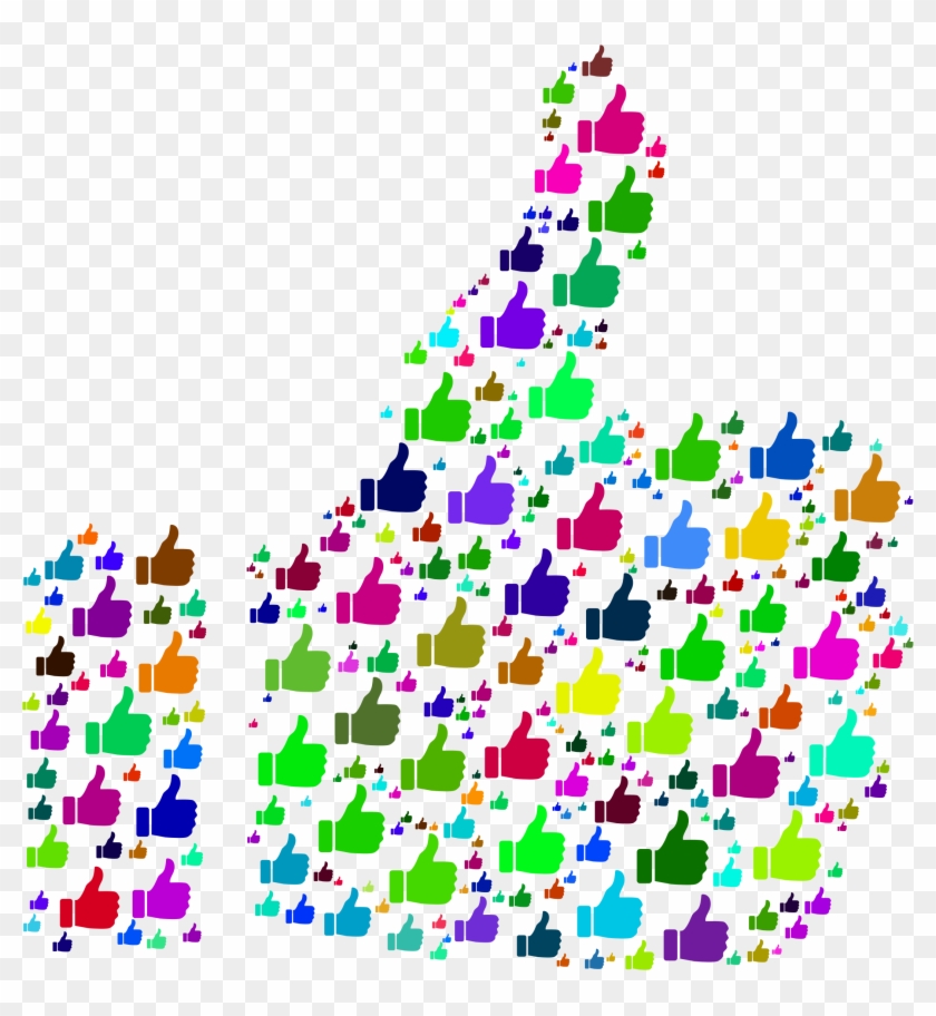 Clipart Thumbs Up Microsoft - Thumbs Up Colorful Clipart Png Transparent Png