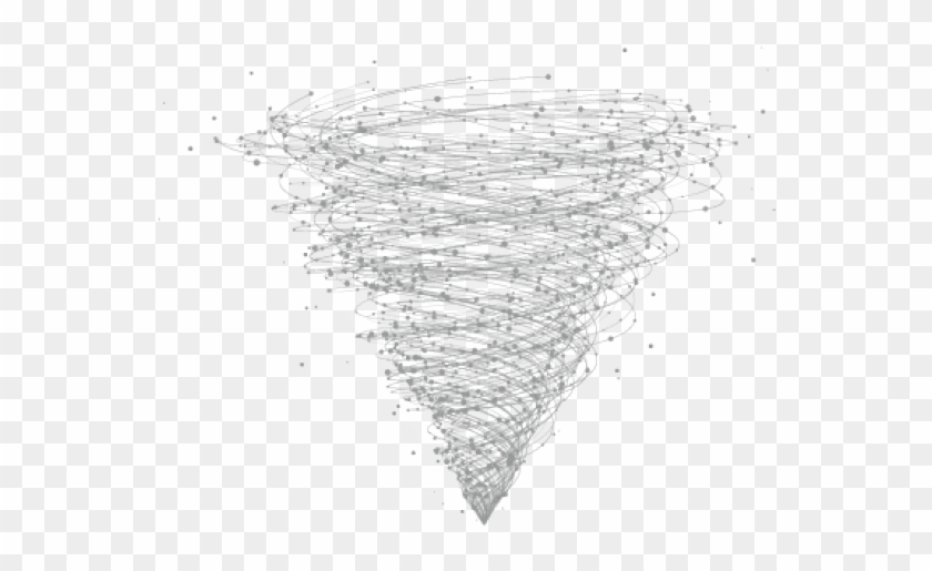 Tornado Clipart Debris - Sketch - Png Download #1798068