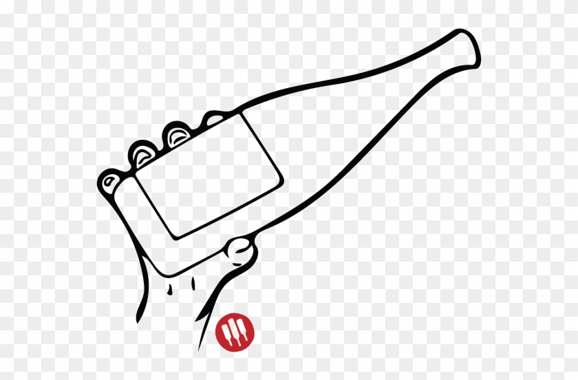 Wine Bottle Black And White Png Clipart