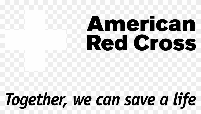 American Red Cross Logo Black And White - American Red Cross Clipart #1799294