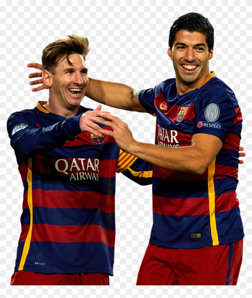 Lionel Messi & Luis Suarez Render Clipart