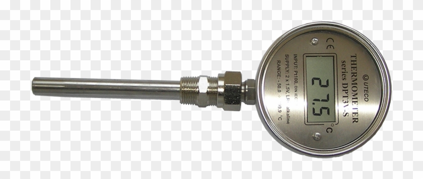 Series Dib- Digital Thermometer Battery - Gauge Clipart