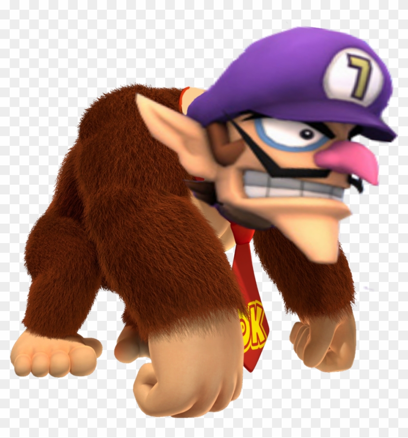 Waluigis Head On Things - Donkey Kong Country Returns Clipart