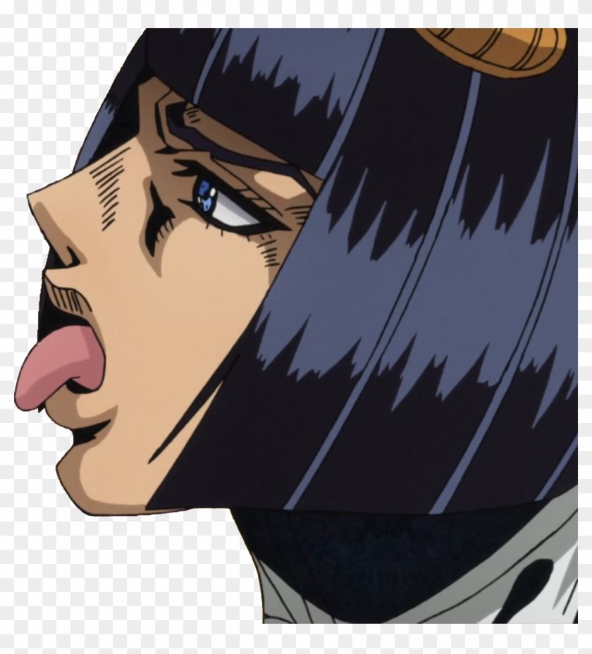 I Made A Little Template After Watching The First Episode - Bucciarati Licks Giorno Clipart
