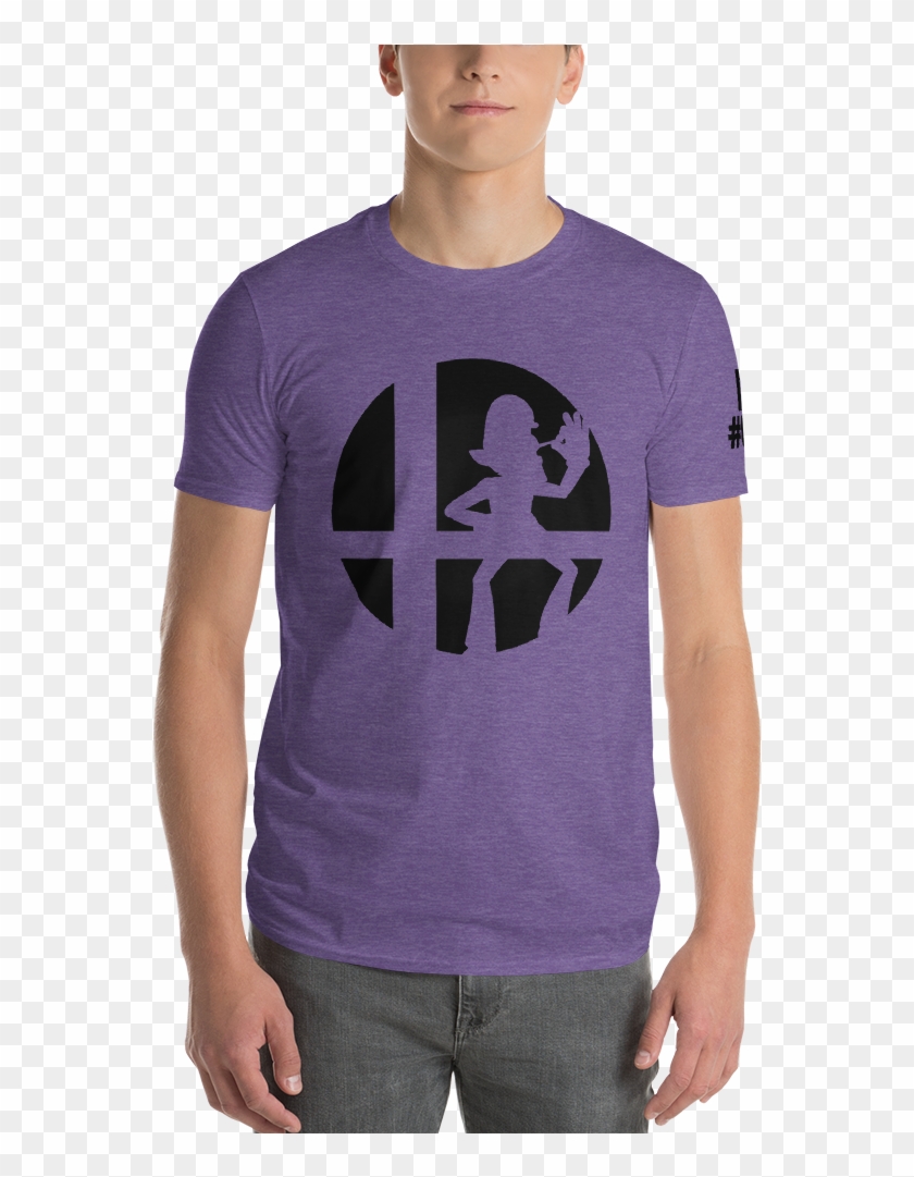 Waluigi Short Sleeve T Shirt - Shirt Clipart #1799882